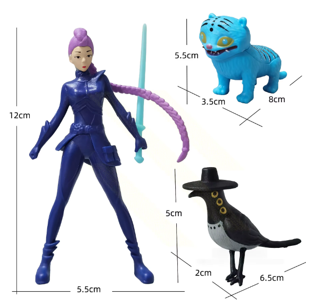 5pcs/Set Kpop Demon Hunters Figure Model Toy