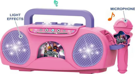 Kpop Demon Music Microphone Jouet pour enfants avec microphone léger Peut jouer des chansons Jouet Cadeaux d'Halloween et de Noël pour les enfants