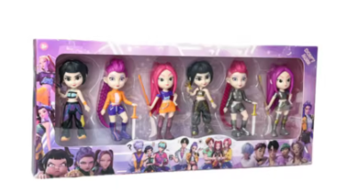 Set de 6, Kpop Devil Hunter Rumi Zoe Mira, collection de personnages bibelots de bureau cadeau du nouvel an pour enfants