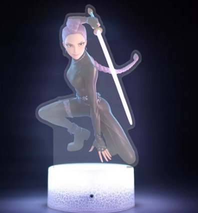 K-POP chasseurs de démons Kawaii Zoe Mira Rumi Saja garçons Superstar lumière monochrome télécommande 16 couleurs lumière veilleuse